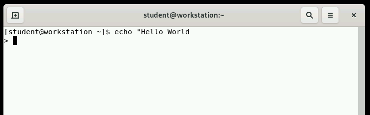 Unfinished Commands
